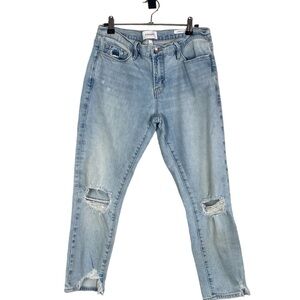 FRAME denim light wash garcon crop jeans size 27